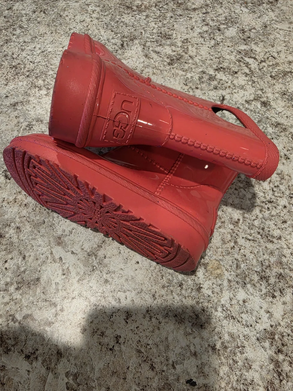 UGG Pink Rain Boots Toddler 7